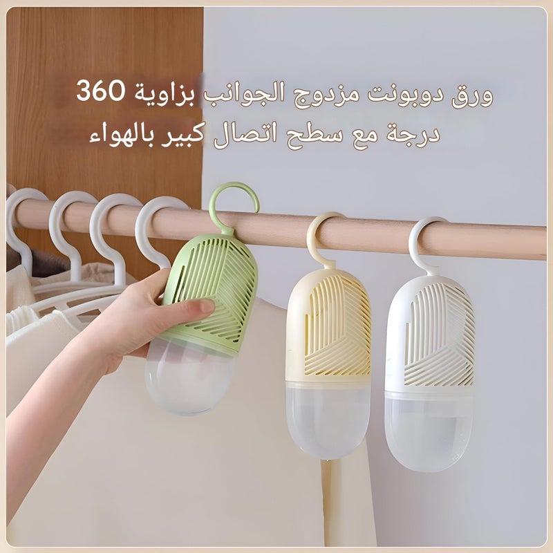 Hanging Dehumidifier - Say goodbye to dampness in every corner of your home with this effective hanging dehumidifier, ideal for closets, bathrooms, kitchens, and more! (3 pcs) - Image 5