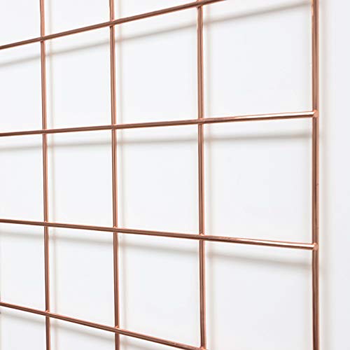 GBYAN Wall Grid 2 Pack Wire Photo Grid Panels Metal Picture Rack Wall Organizer for Memo, Photo Display, 25.6" x17.7 Each Grid Panel - Image 3