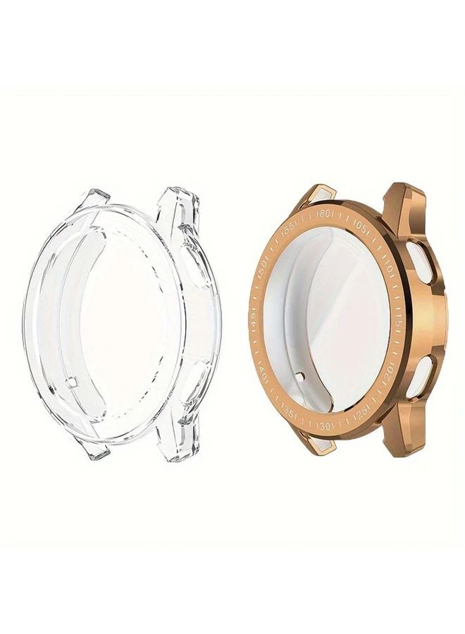 Transparent Rose Golden Protective Case For Xiaomi Watch S3 Anti Shock Silicone Bumper - Image 1