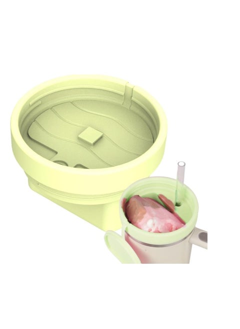 Silicone Ice Cream Storage Containers For Stanely Cup Color Green