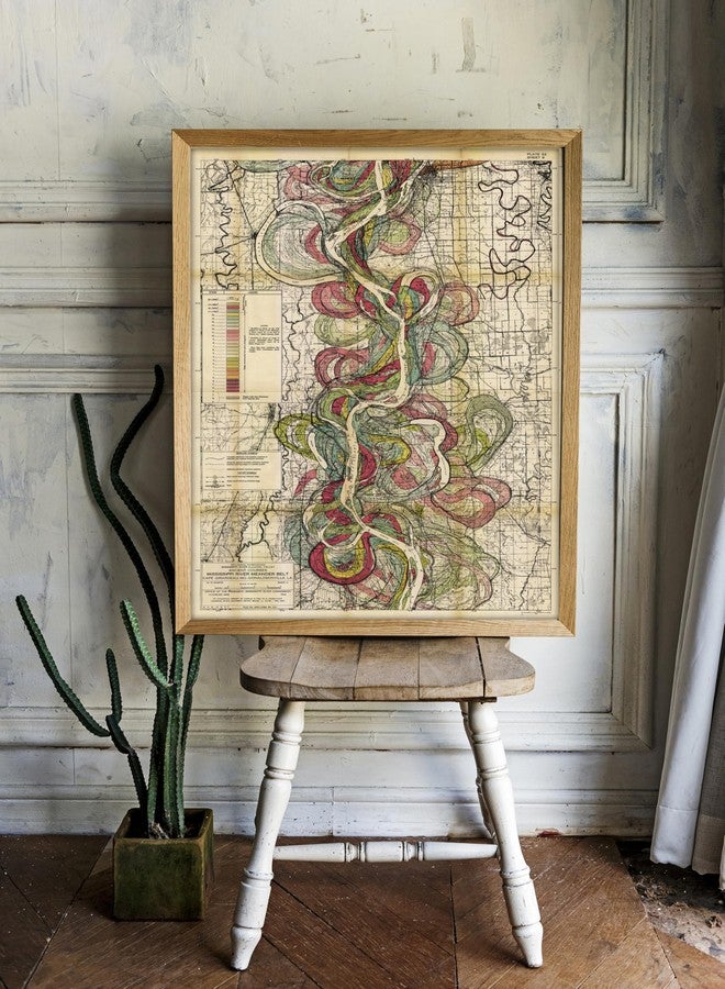 ArtCantHurtU Sheet 9-1944 Mississippi River Map - River House Decor Wall Art Gifts - Harold Fisk Ancient River Meander Alluvial Valley Poster Mississipi Mississ Missipi Unframed (16"x23") - Image 4