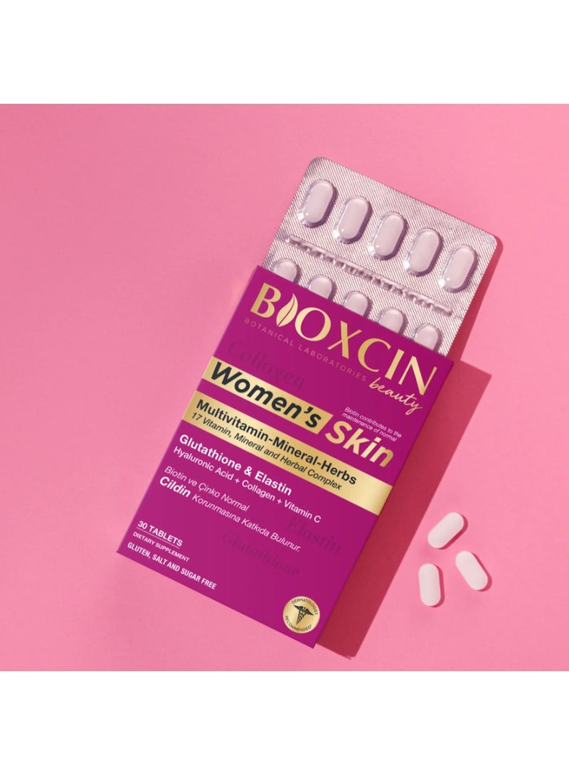 Bioxcin Women’s Skin Tablets 30 pcs – Skin Glow, Anti-Aging & Hydration Support - Image 1