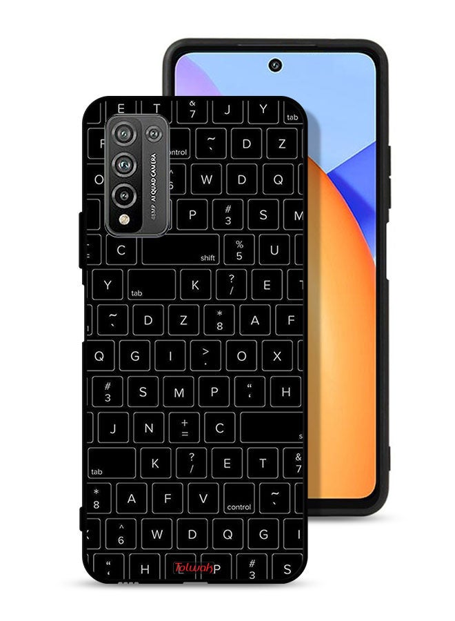 Tolwak Honor 10X Lite Protective Case Cover Random Keyboard Keys Pattern - Image 1