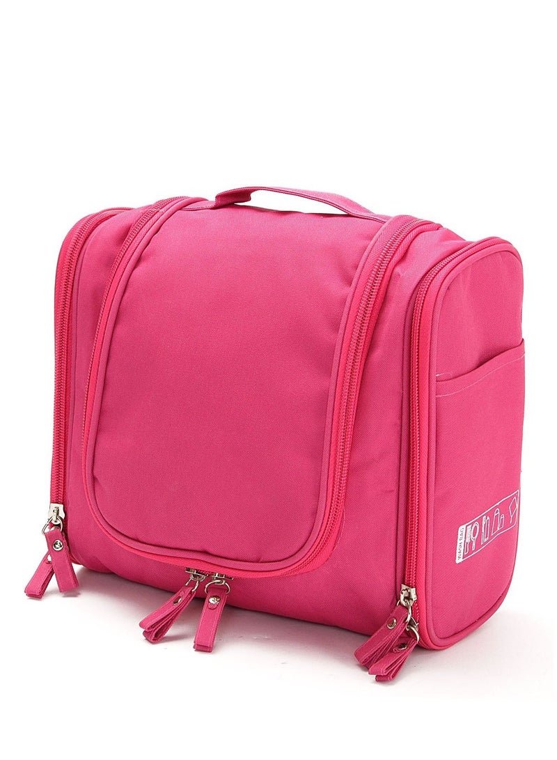 Men Women Travel Wash Bag Toiletry Organizer Pouch Shaving Cosmetic Make Up Case Pink - Image 2