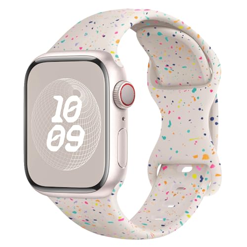 Wowstrap Sport Bands for Apple Watch Band 40mm 41mm 38mm 44mm 45mm 46mm 42mm iWatch Bands for Women Kids Men,Cute Recycled Plastic Silicone Strap for Apple Watch Series 11 10 9 8 7 6 5 4 3 SE 3/2nd Ultra 49mm - Image 1