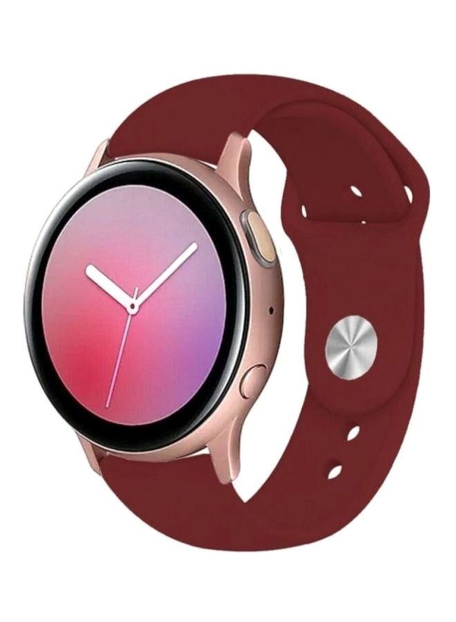 Silicone Replacement Band For Samsung Galaxy Active Watch Series 40/44mm Red