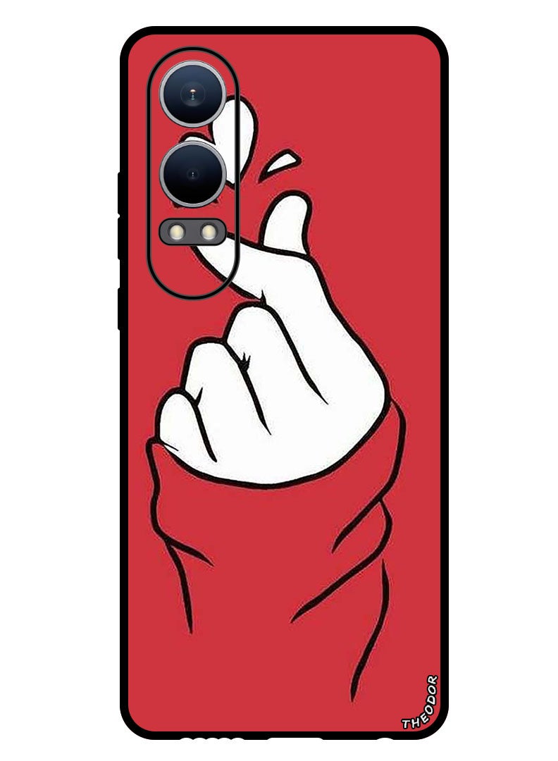 Theodor Protective Case Anti Scratch Shock Proof Bumper Cover For Oppo K12x (China) Snap Love Red - Image 1