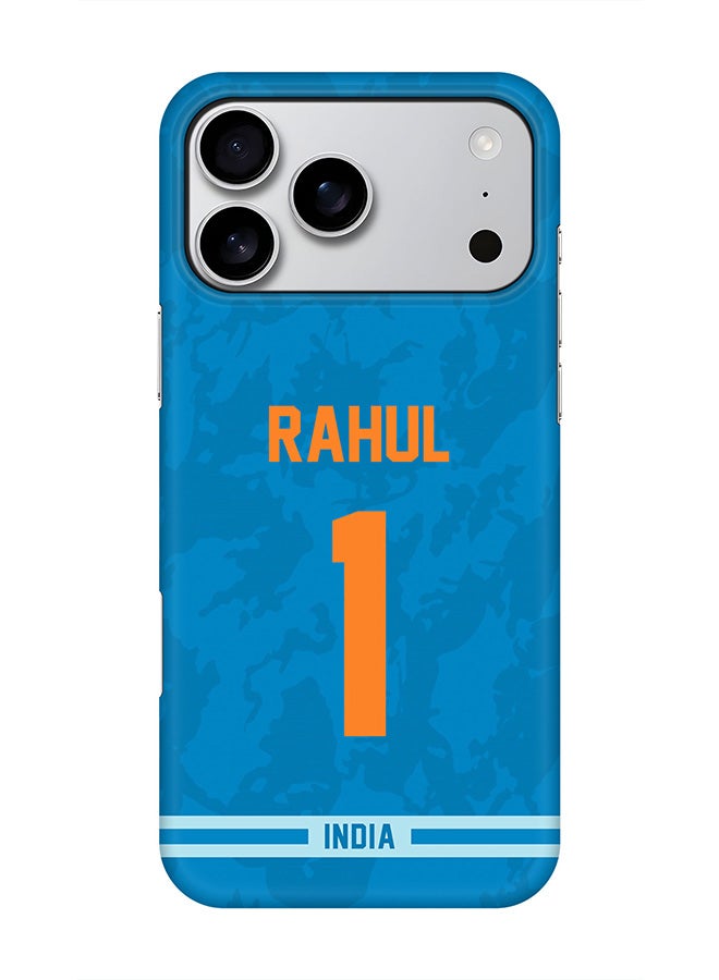 Stylizedd For iPhone 17 Pro Max,Case, [Compatible with MagSafe] Magnetic cover Slim fit Protection Matte, - India KL Rahul, Jersey No 1