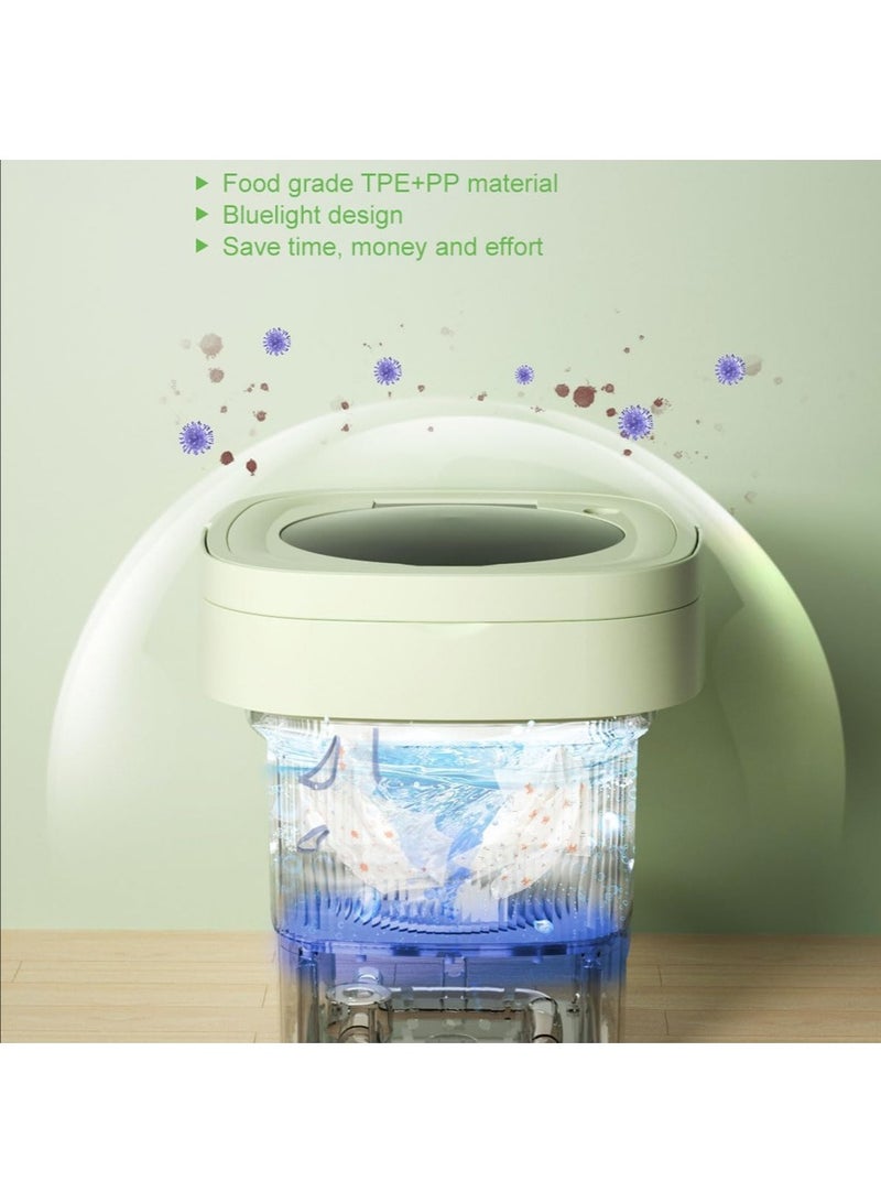Portable mini folding underwear washing machine, automatic drum-type household folding underwear washing machine, baby clothes washing machine, suitable for travel, camping, apartment and dormitory use. - Image 5