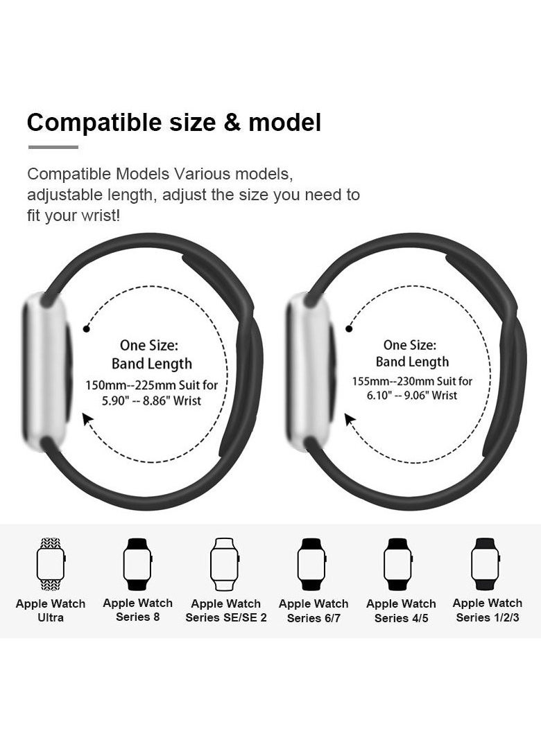 Samu Apple Watchband 38MM/40MM/41MM/ Silicone Strap for Apple Watch All Series White  - Image 5
