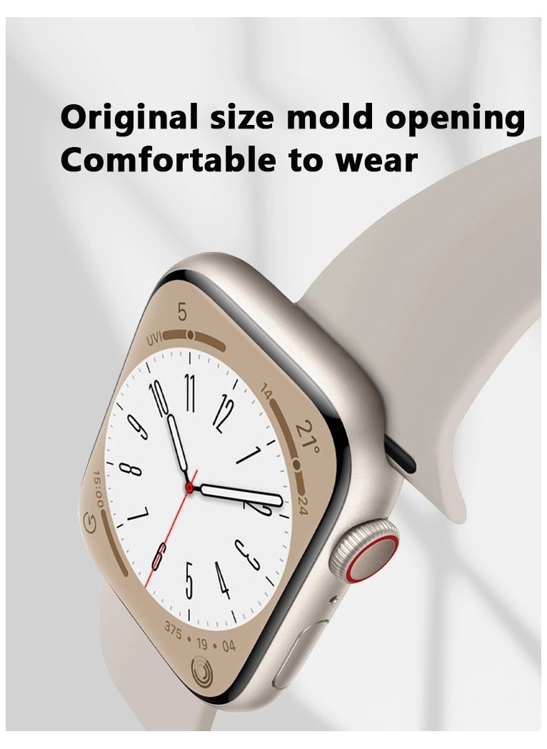 Samu Apple Watchband 38MM/40MM/41MM/ Silicone Strap for Apple Watch All Series White  - Image 2