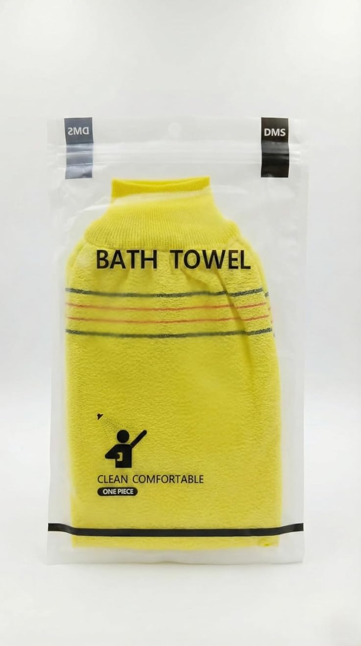 Exfoliating Body Loofah &amp; Moroccan Bath Glove - 1 Piece Soft &amp; Comfortable Deep Cleansing Skin - Bath Towel for Dead Skin Removal &amp; Rejuvenation