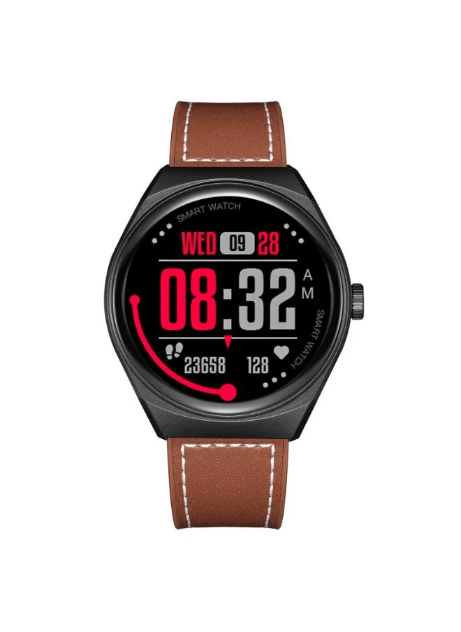 KENNETH SCOTT Kenneth Scott KG10SE-XSBBD Unisex Smart Display Watch & Silicone & Leather Strap Black & Brown