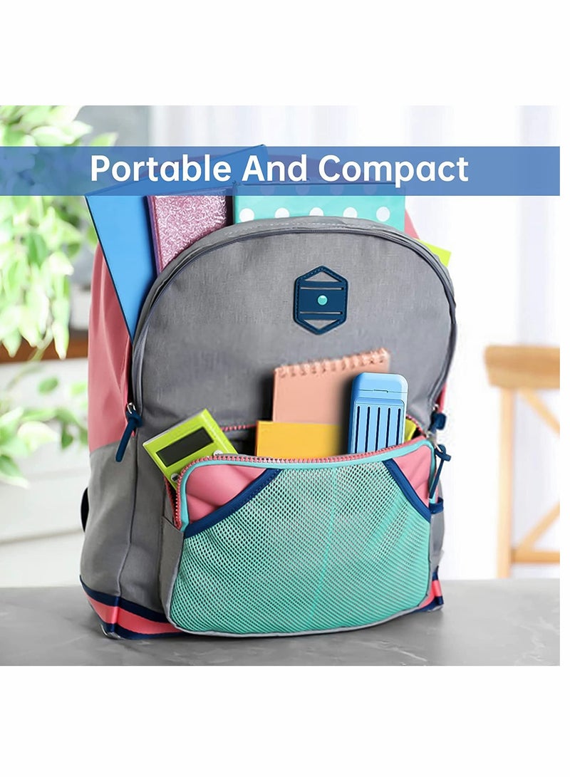 KASTWAVE Pencil Case, Small Pencil Case for Kids, Plastic Pencil Case Cute Hard Pencil Box with 5pcs Pencils, Eraser and Ruler, for School Supplier (Blue) - Image 4