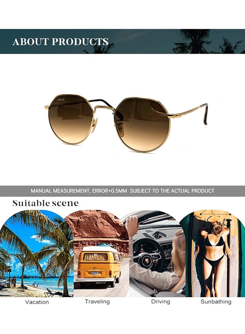 سيجنتشر نظارة جاك الشمسية - 3565 ذهبي 53 - مقاس العدسة: 53 ملم - ذهبي - Image 2