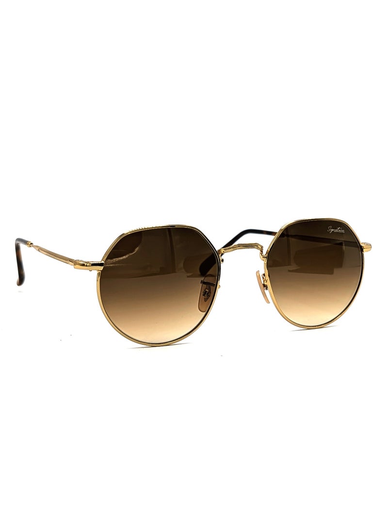 سيجنتشر نظارة جاك الشمسية - 3565 ذهبي 53 - مقاس العدسة: 53 ملم - ذهبي - Image 4