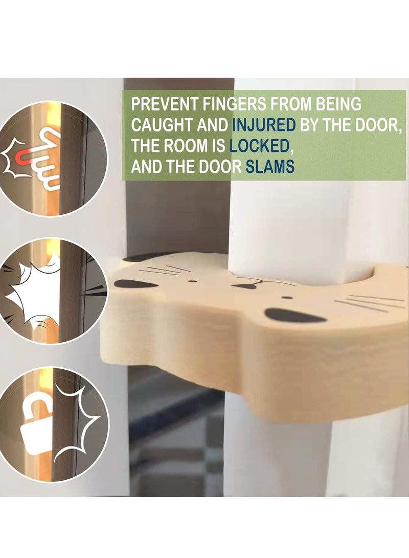 Child Finger Pinch Guard Soft Foam Door Stopper for Safety Protects Kids and Pets from Door Injuries Pack of 3 - Image 3