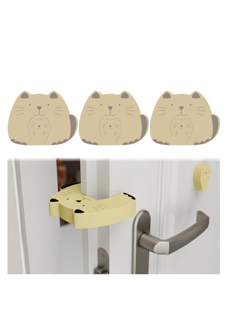 Child Finger Pinch Guard Soft Foam Door Stopper for Safety Protects Kids and Pets from Door Injuries Pack of 3 - Image 1