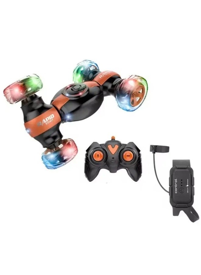 Toy Box RC Stunt Car Remote Control Car RC Watch Gesture Sensor Spray Emission Toy Car - Image 2