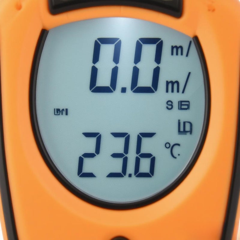 مقياس سرعة الريح الرقمي المحمول GM8908، مقياس سرعة الهواء ومقياس درجة الحرارة مع شاشة LCD مضاءة خلفياً لقياس برودة الريح للاستخدام في الرماية والتصيد على الأمواج والبحارة - Image 1