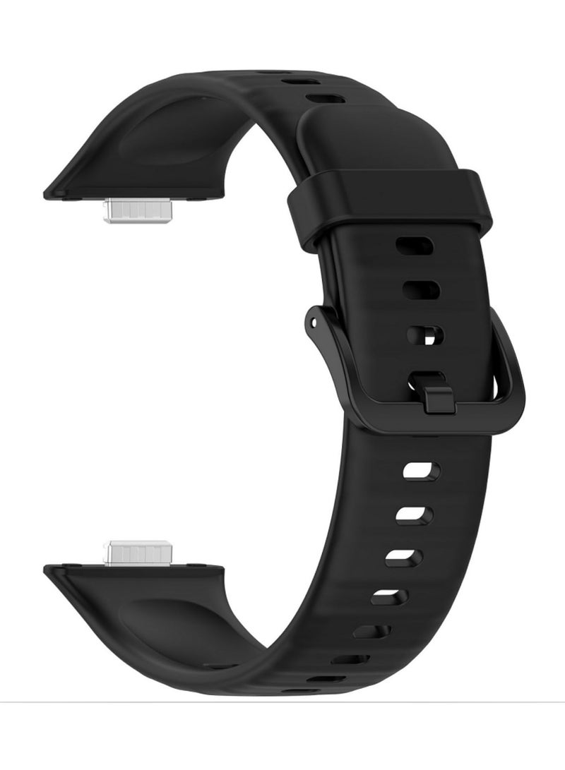 Silicone Strap For Huawei Watch Fit 3 Smartwatch Replacement Wristband Bracelet Sport Band Soft Durable Comfortable Adjustable Strap Accessories For Huawei Watch Fit 3 - Image 2