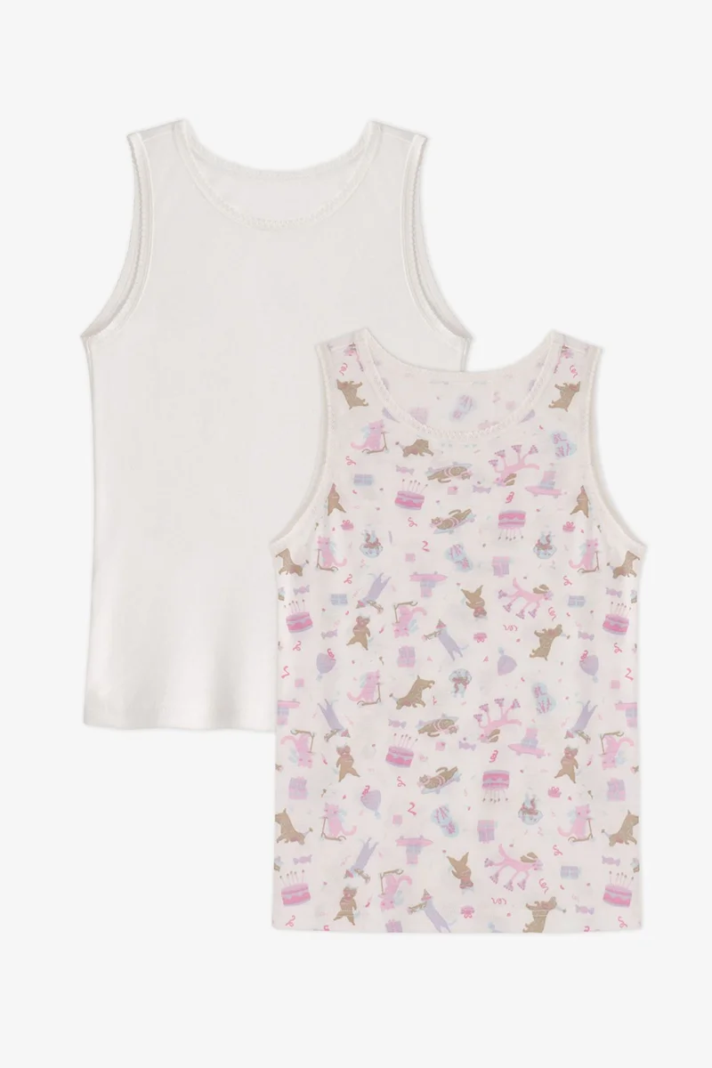 Penti PENTI Girls' Broken Kitty Hug Tank Top