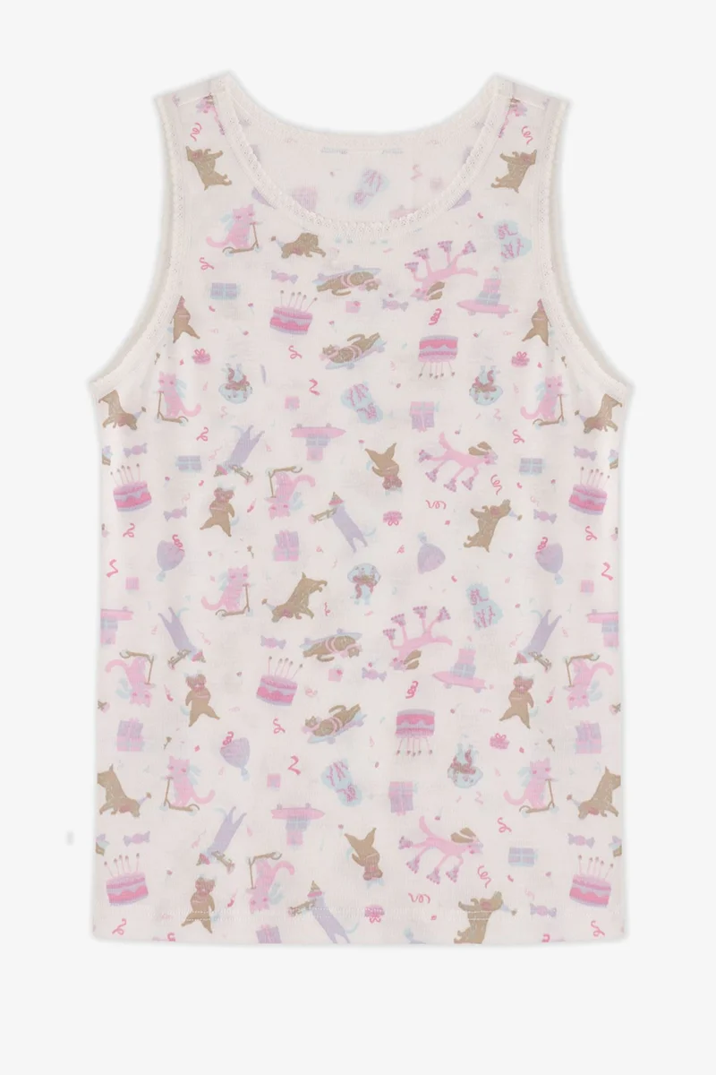 Penti PENTI Girls' Broken Kitty Hug Tank Top