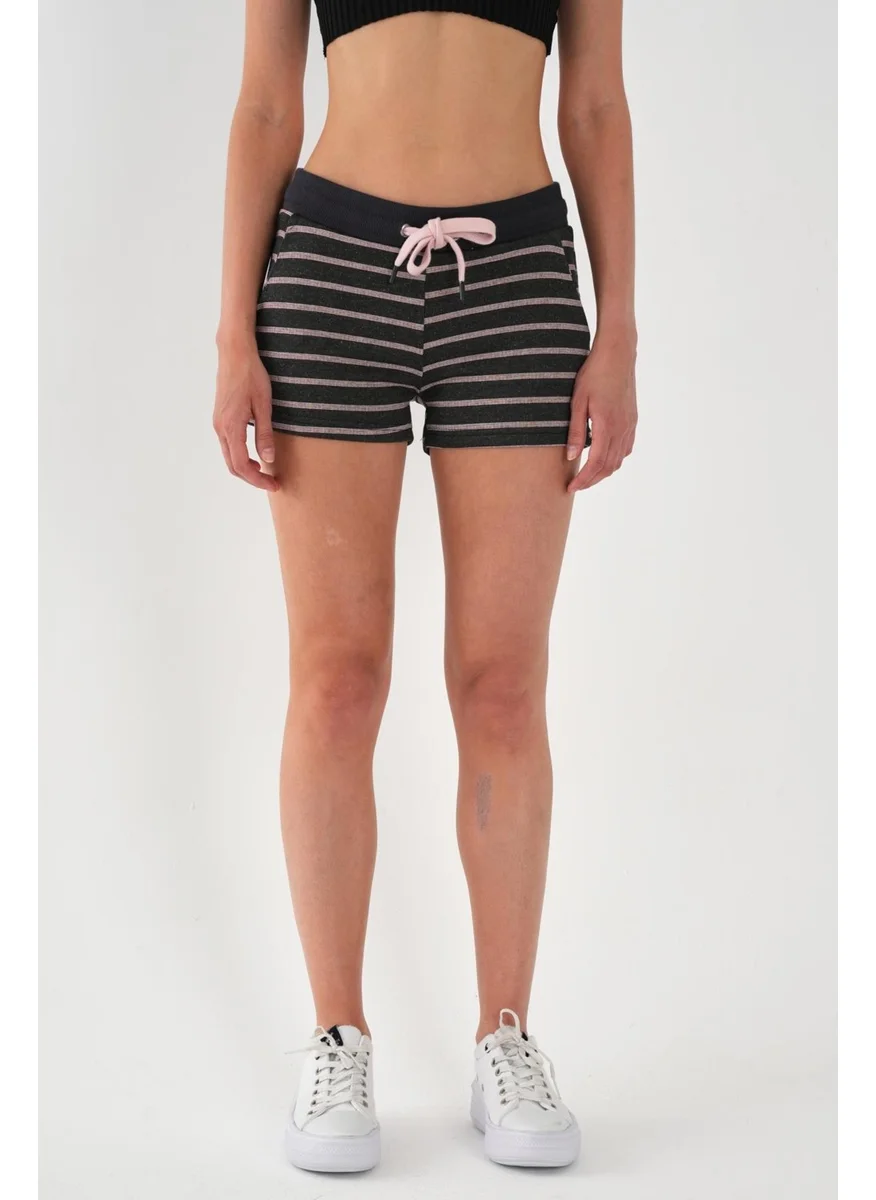 الكسندر جاردي Alexandergardi Striped Mini Women's Shorts with Pockets