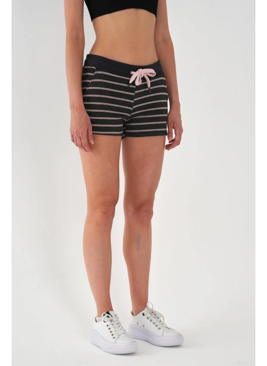 الكسندر جاردي Alexandergardi Striped Mini Women's Shorts with Pockets