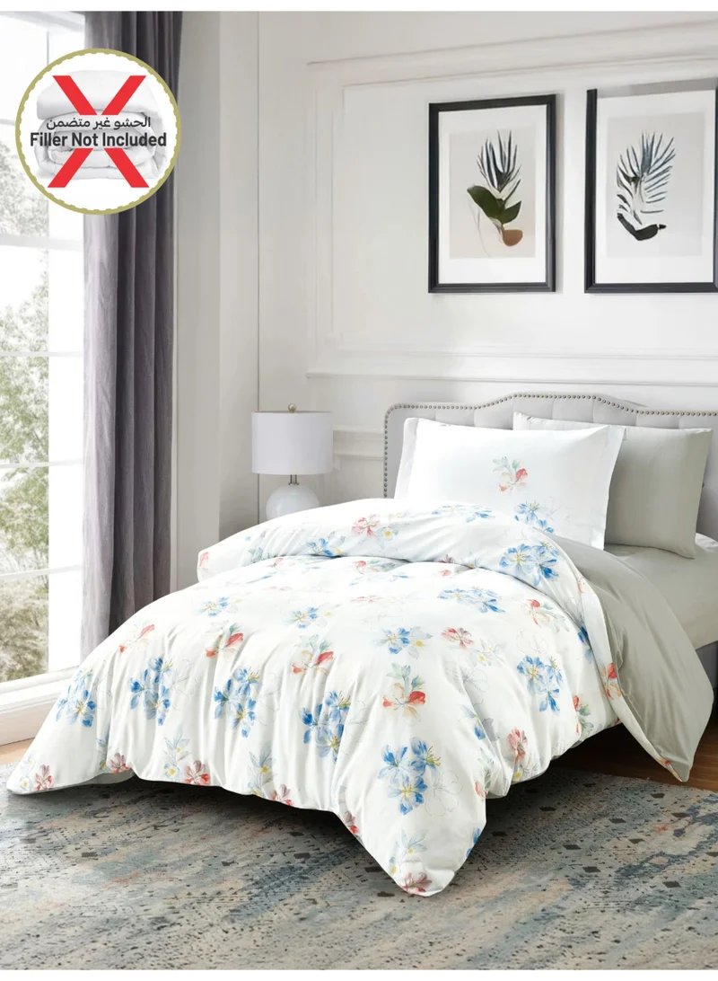 دوناتيلا طقم غطاء لحاف مشجر 4 قطع مقاس كوين يناسب سرير 150×200 سم مايكروفايبر ناعم , تصميم راقي و انيق , يناسب جميع الفصول (لا يشمل حشوة اللحاف)