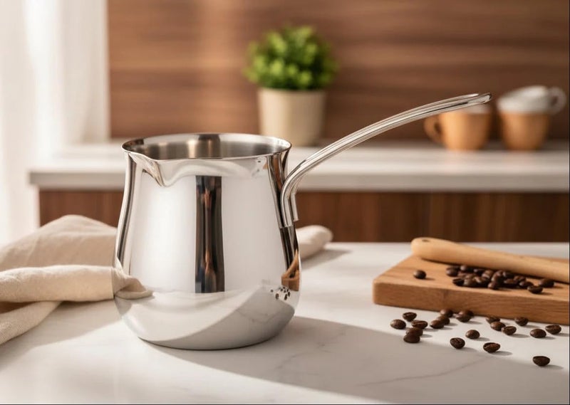 Cuisinox 24 Oz Stainless Steel Turkish Cezve Coffee Pot - Image 3