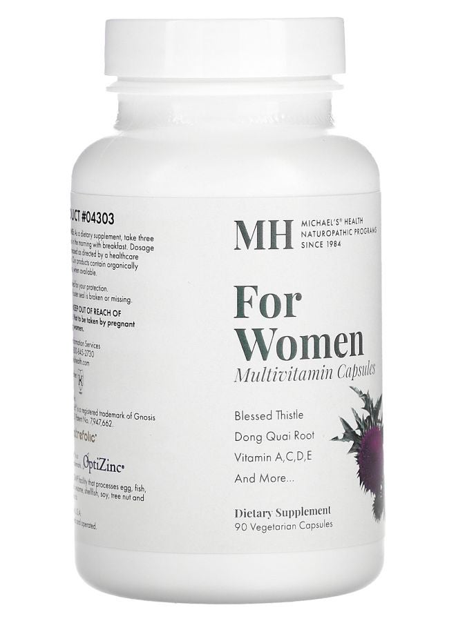 Michael's Naturopathic For Women Multivitamin 90 Vegetarian Capsules - Image 2