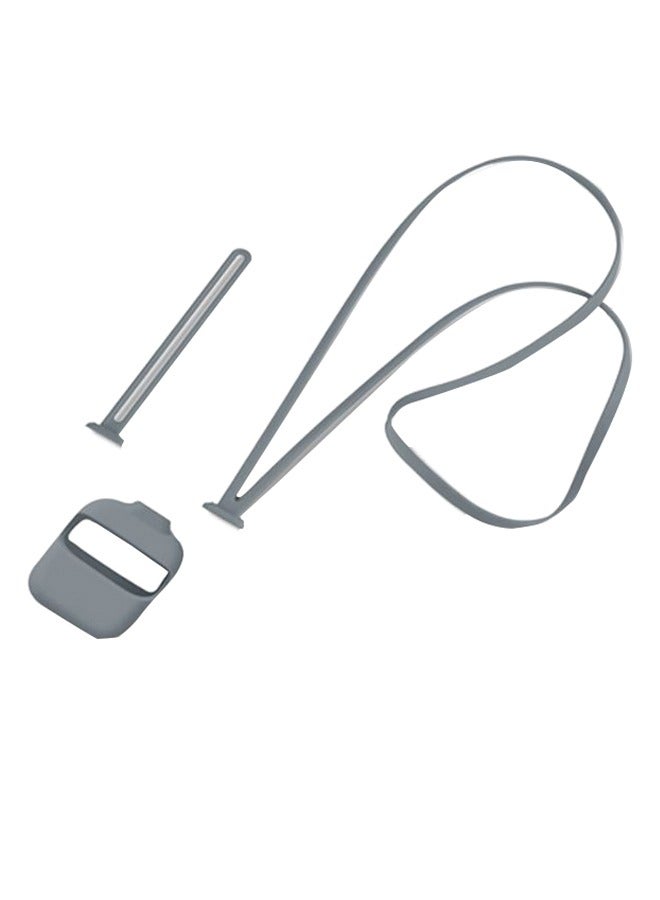 Protective Silicone Cover And Skin For Apple AirPods Grey - Image 1