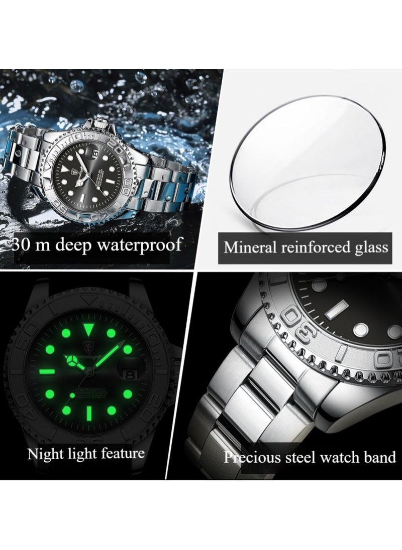 POEDAGAR - Man  Watch , Waterproof Luminous Men's Watch Quartz，Men's Wrist Watches - Image 1