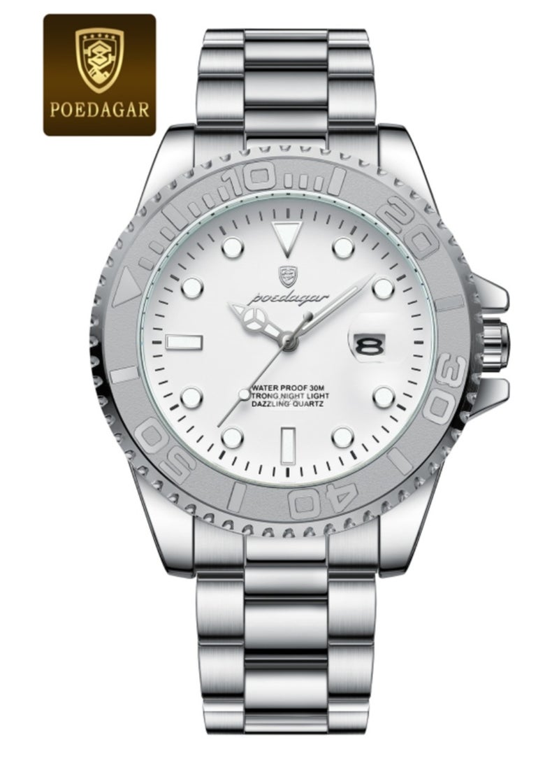 POEDAGAR Man  Watch , Waterproof Luminous Men's Watch Quartz，Men's Wrist Watches - Image 2