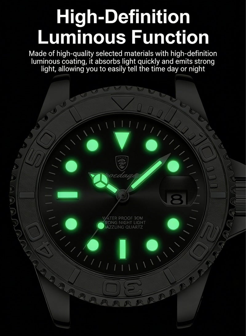 POEDAGAR Man  Watch , Waterproof Luminous Men's Watch Quartz，Men's Wrist Watches - Image 5