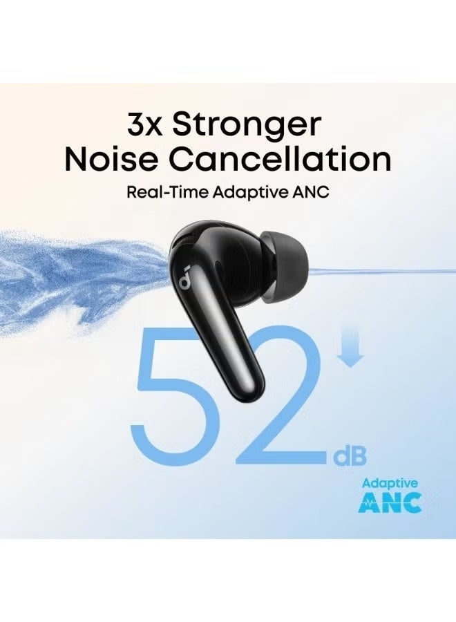 Soundcore R60i NC, 6-Mics, Real-Time (ANC) Adaptive Noise Cancelling, Hi-Res Sound, Wireless Bluetooth Earbuds, Translation Earbuds, 50H Playtime Black Black - Image 2