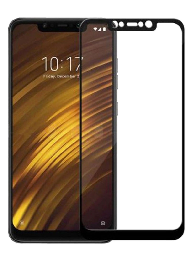 نيبمينينت لاصقة حماية للشاشة 5D من الزجاج المقوى لهاتف شاومي بوكو فون F1 أسود / شفاف