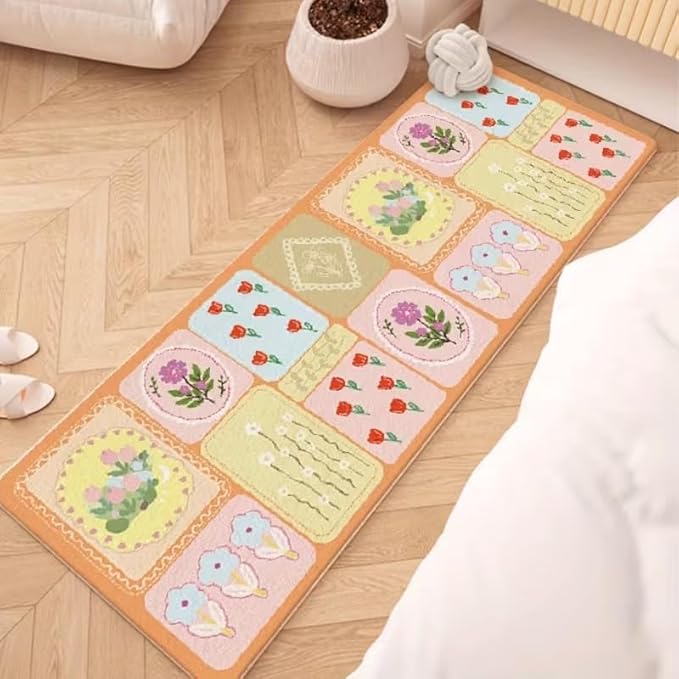 Tnessential Vintage Tile Flower Rug - Image 2