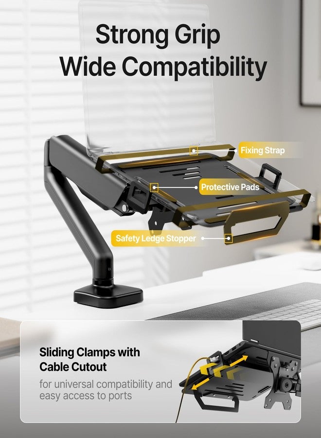 monTEK Single Screen for 18 Inch Laptop Mount or 32 Inch Monitor Mount - Image 4