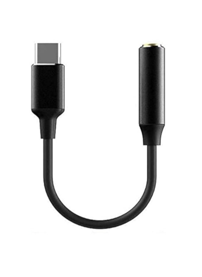 Generic - USB-C to 3.5mm Headphone Jack Adapter - Digital Audio Converter with Remote Control Compatible with Samsung, OnePlus, Google Pixel and More Multiple Colors (Random Color Black or White) - Image 1