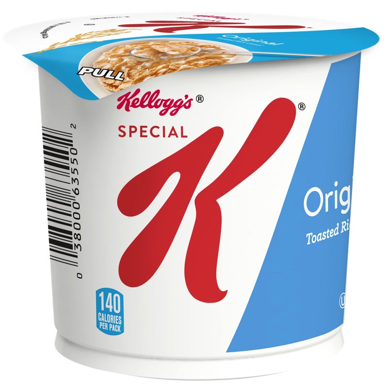 Special K Breakfast Cereal Cup, 11 Vitamins and Minerals, Made with Folic Acid, B Vitamins and Iron, Original, 1.25oz Cup (1 Cup) - Image 1