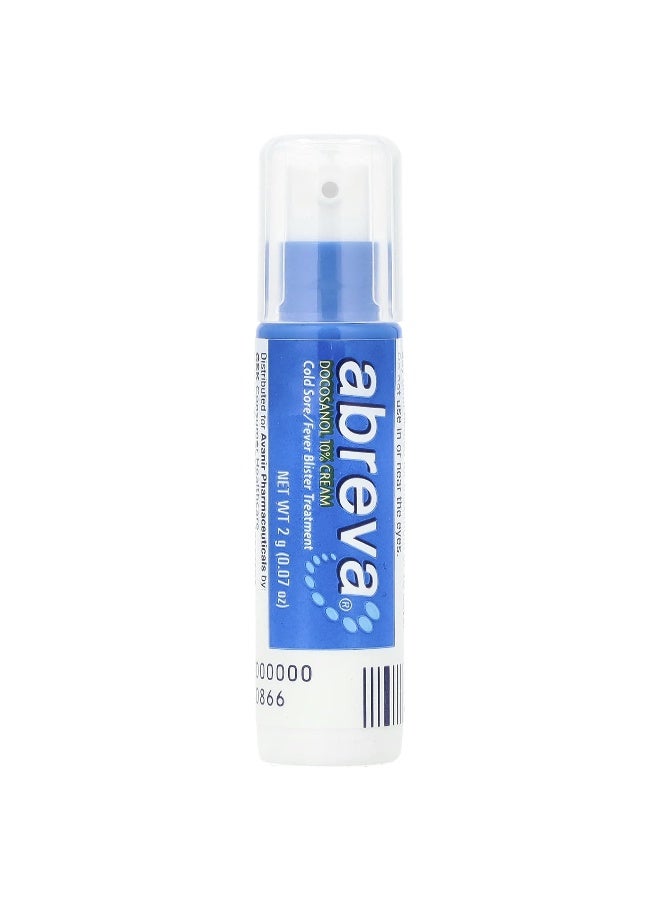 abreva Abreva, Cold Sore/Fever Blister Treatment, Pump, 0.07 oz (2 g) - Image 1