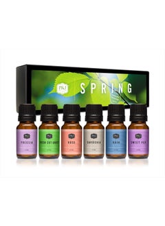 P&J Trading Fragrance Oil Spring Set | Gardenia, Sweet Pea, Fresh Cut Grass, Rain, Freesia, and Rose Candle Scents for Candle Making, Freshie Scents, Soap Making Supplies, Diffuser Oil Scents  - Image 1