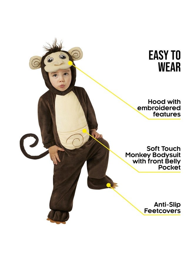 MORPH Monkey Costume For Toddler Monkey Halloween Costume Baby Monkey Costume Kids Monkey Costumes For Boys Monkey Baby Halloween Costume (34 Years) - Image 4
