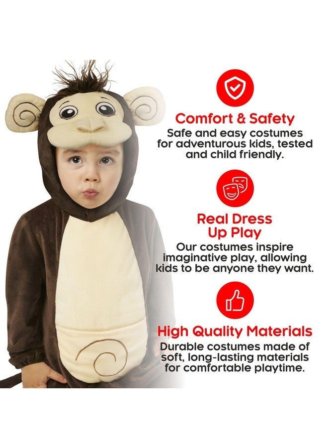 MORPH Monkey Costume For Toddler Monkey Halloween Costume Baby Monkey Costume Kids Monkey Costumes For Boys Monkey Baby Halloween Costume (34 Years) - Image 5