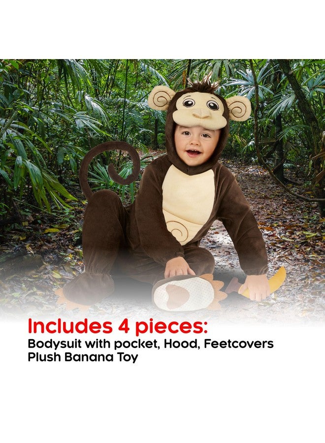 MORPH Monkey Costume For Toddler Monkey Halloween Costume Baby Monkey Costume Kids Monkey Costumes For Boys Monkey Baby Halloween Costume (34 Years) - Image 3