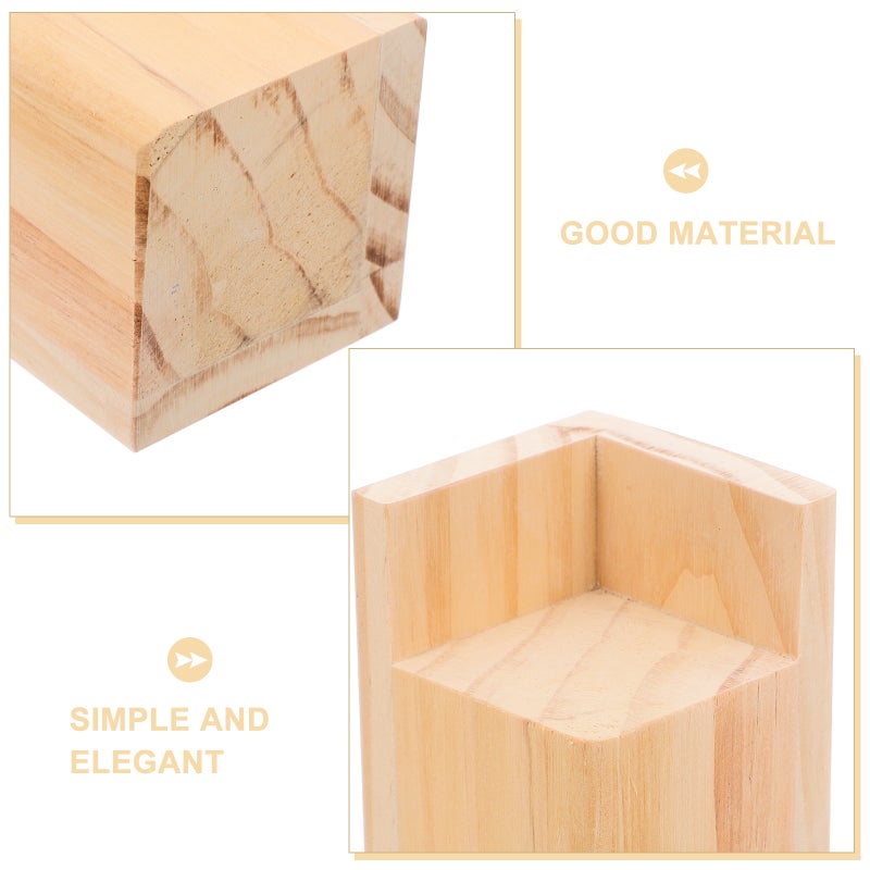 4pcs Heavy Duty Furniture Risers For Sofa Desks Tables And Chairs Furniture Leg Extenders Wood Leg Extenders For Furniture - Image 4