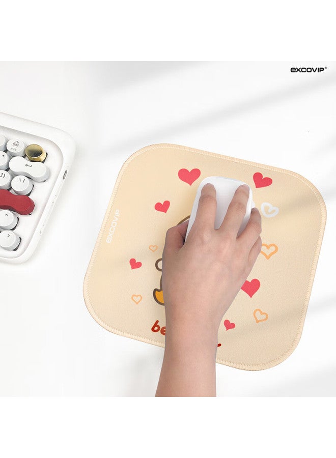 Exco Little Duck Mouse Pad, Small Cute Cartoon Anime Lock Edge Pad, Computer Office Cloth Bread Edge Non-slip Portable Mouse Pad 9824 - Image 3