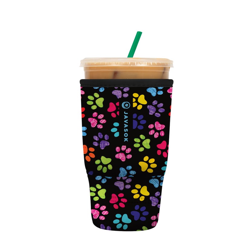 Sok It Java Sok Iced Coffee & Cold Soda Insulated Neoprene Cup Sleeve (Pawsitive Vibes  Large: 30-32oz) - Image 1